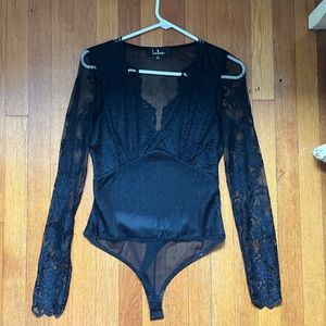 Black lace bodysuit